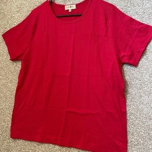 New Turtle Bay Red Short Sleeve Standard T Shirt Top Size XL